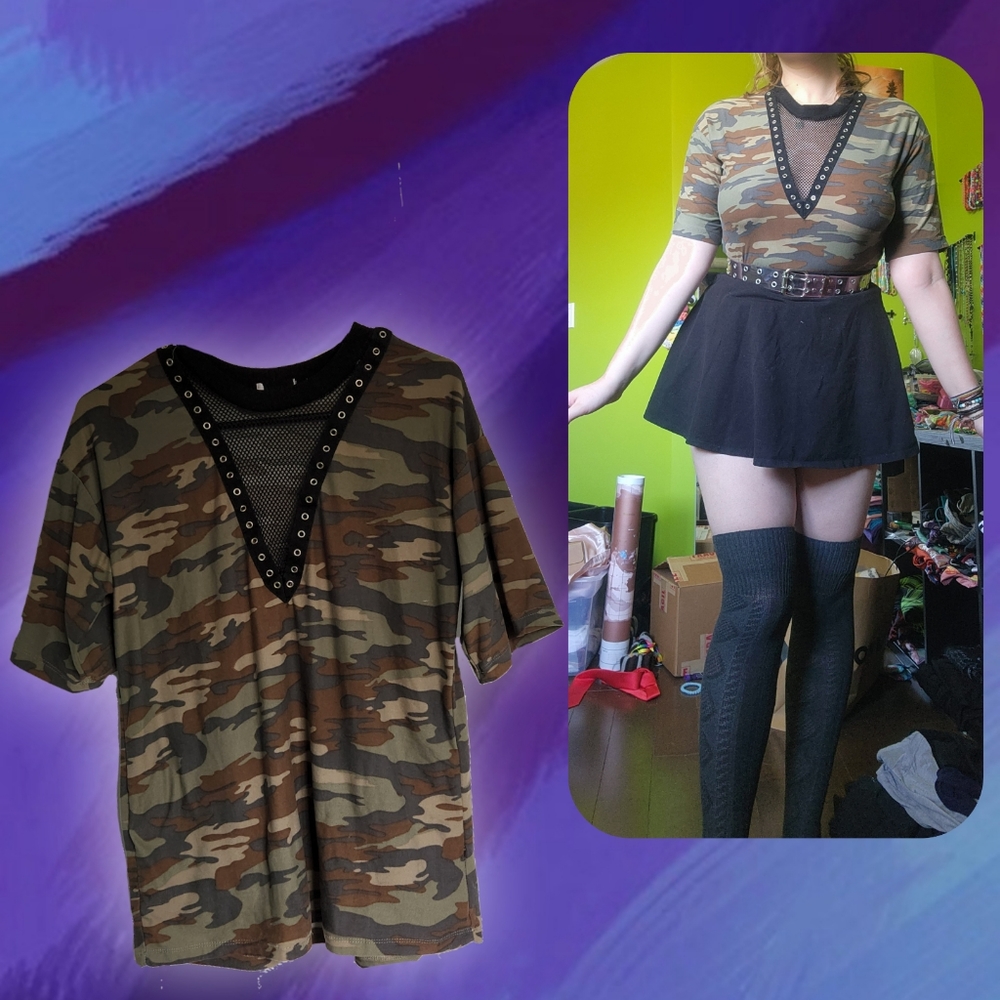 Mesh Camo Tee